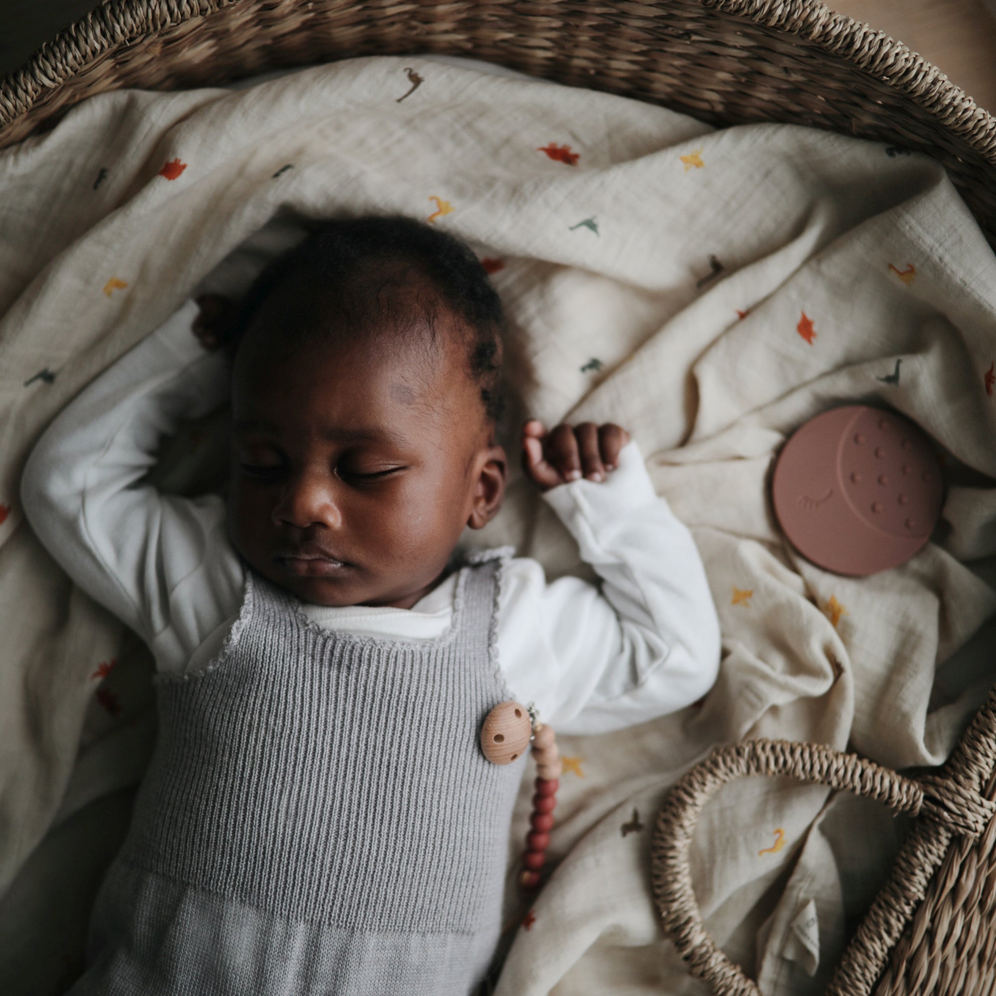 Image of Organic Cotton Muslin Swaddle Blanket